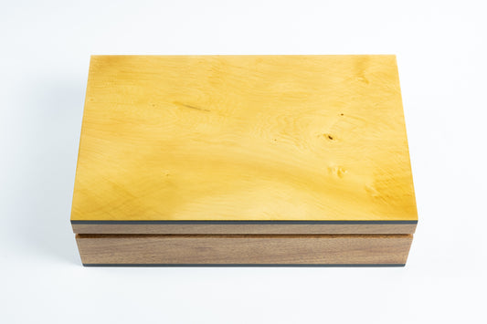 Boxiliary Box with Jewellery insert tray - Huon Pine