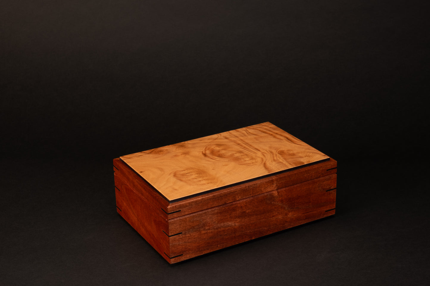 Step Lid Box - Musk Burl - (No insert tray)