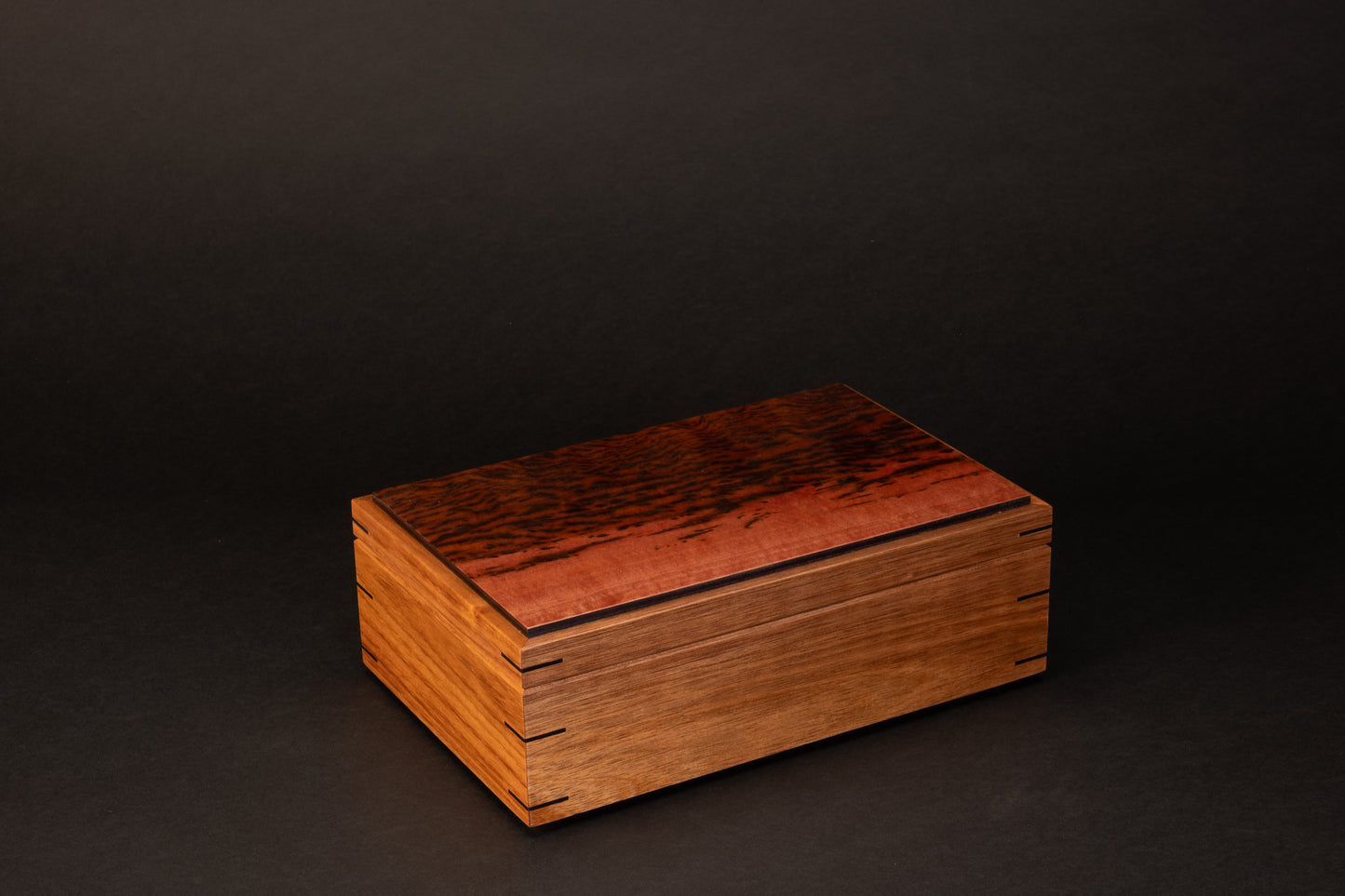 Step Lid Box - Tiger Myrtle - (No insert Tray)