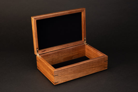 Step Lid Box - Tiger Myrtle - (No insert Tray)