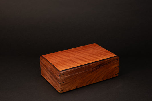 Step Lid Box - Quilted Myrtle - (No insert Tray)