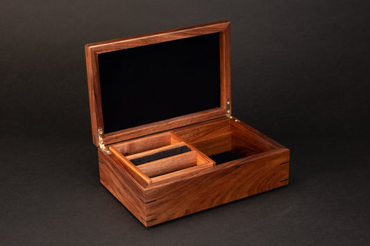 Step Lid Box - Quilted Myrtle - With insert tray