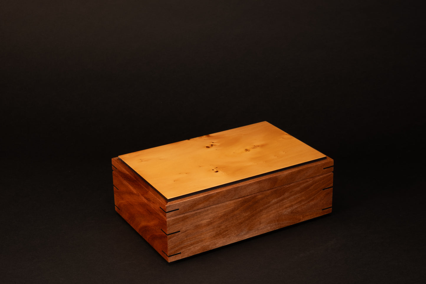 Step Lid Box - Birdseye Huon Pine - (No insert tray)
