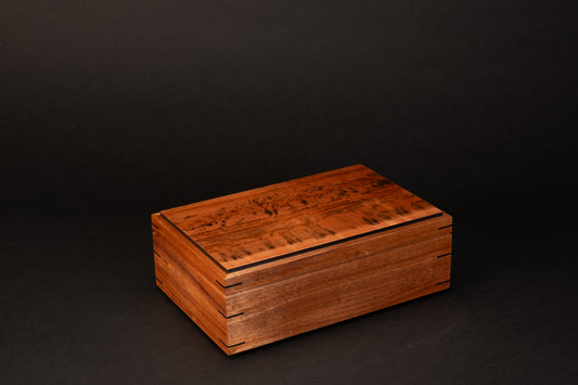 Step Lid Box - Tiger Myrtle - (No insert Tray)