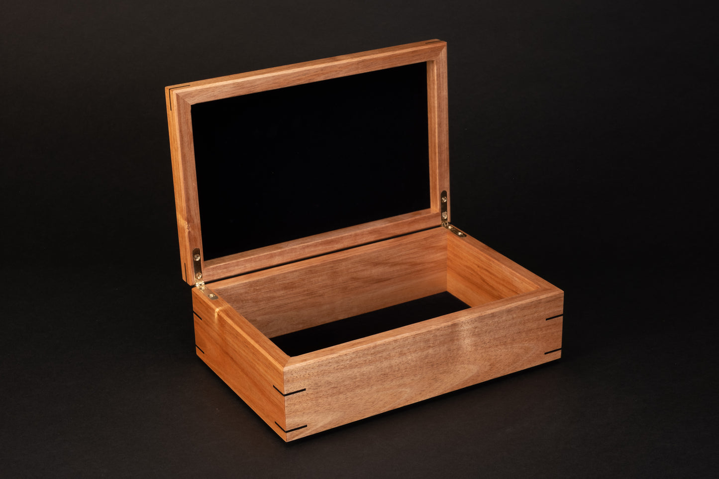 Step Lid Box - Quilted Blackwood - (No insert tray)