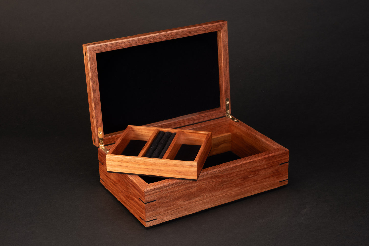 Step Lid Box - Huon Pine Whitebait - With insert tray