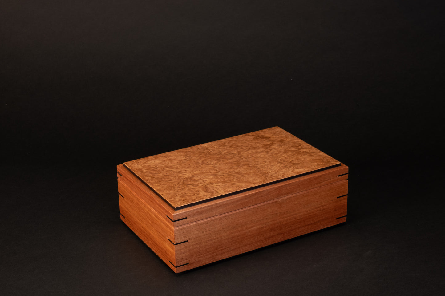 Step Lid Box - Burl Eucalypt - (No insert tray)