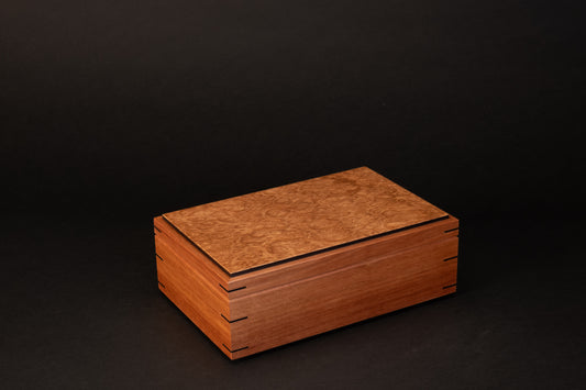 Step Lid Box - Burl Eucalypt - (No insert tray)