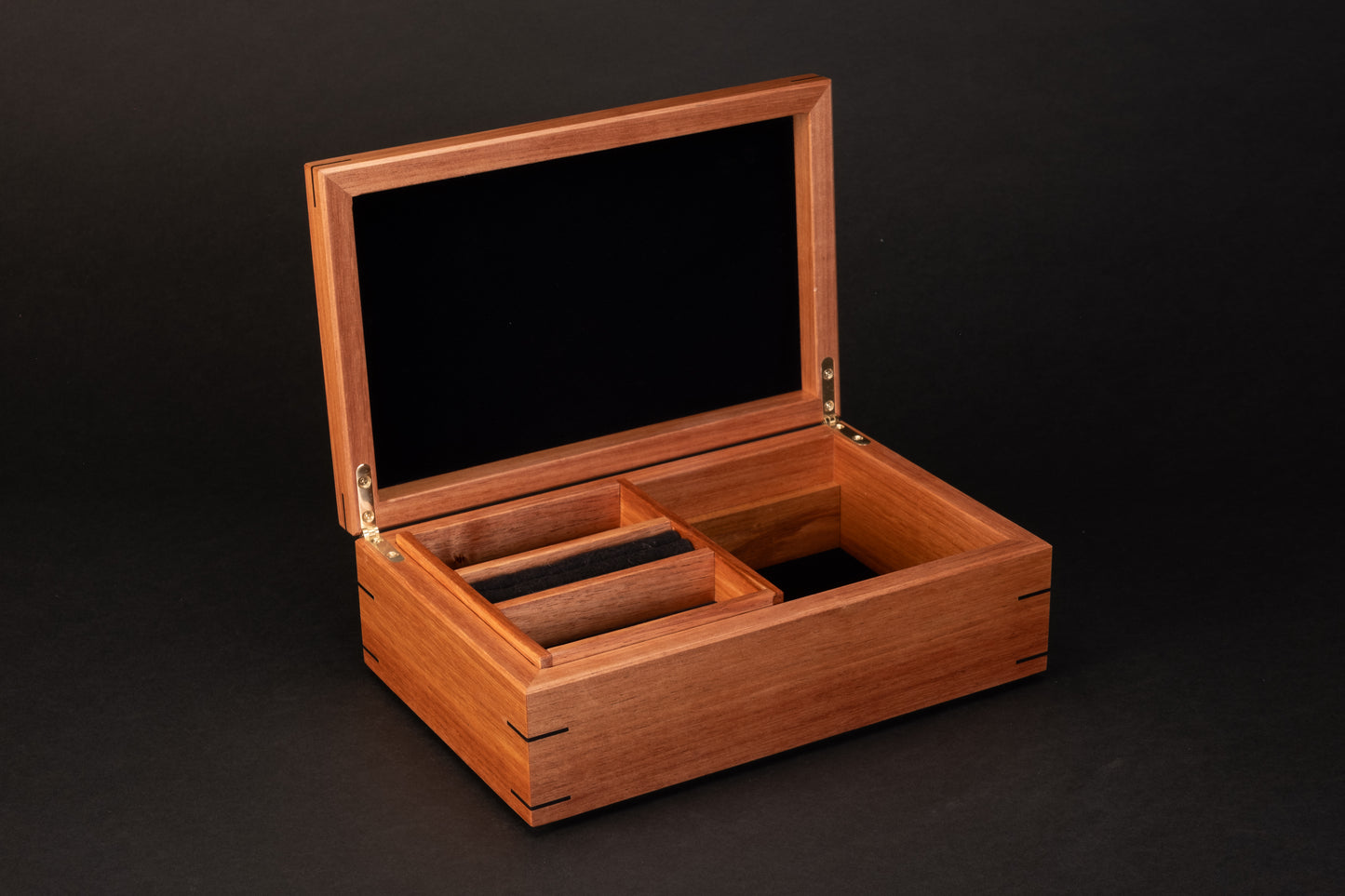 Step Lid Box - Burl Eucalypt - With insert tray