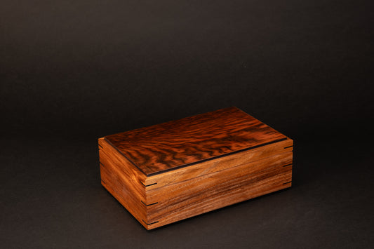 Step Lid Box - Tiger Myrtle - (No insert Tray)