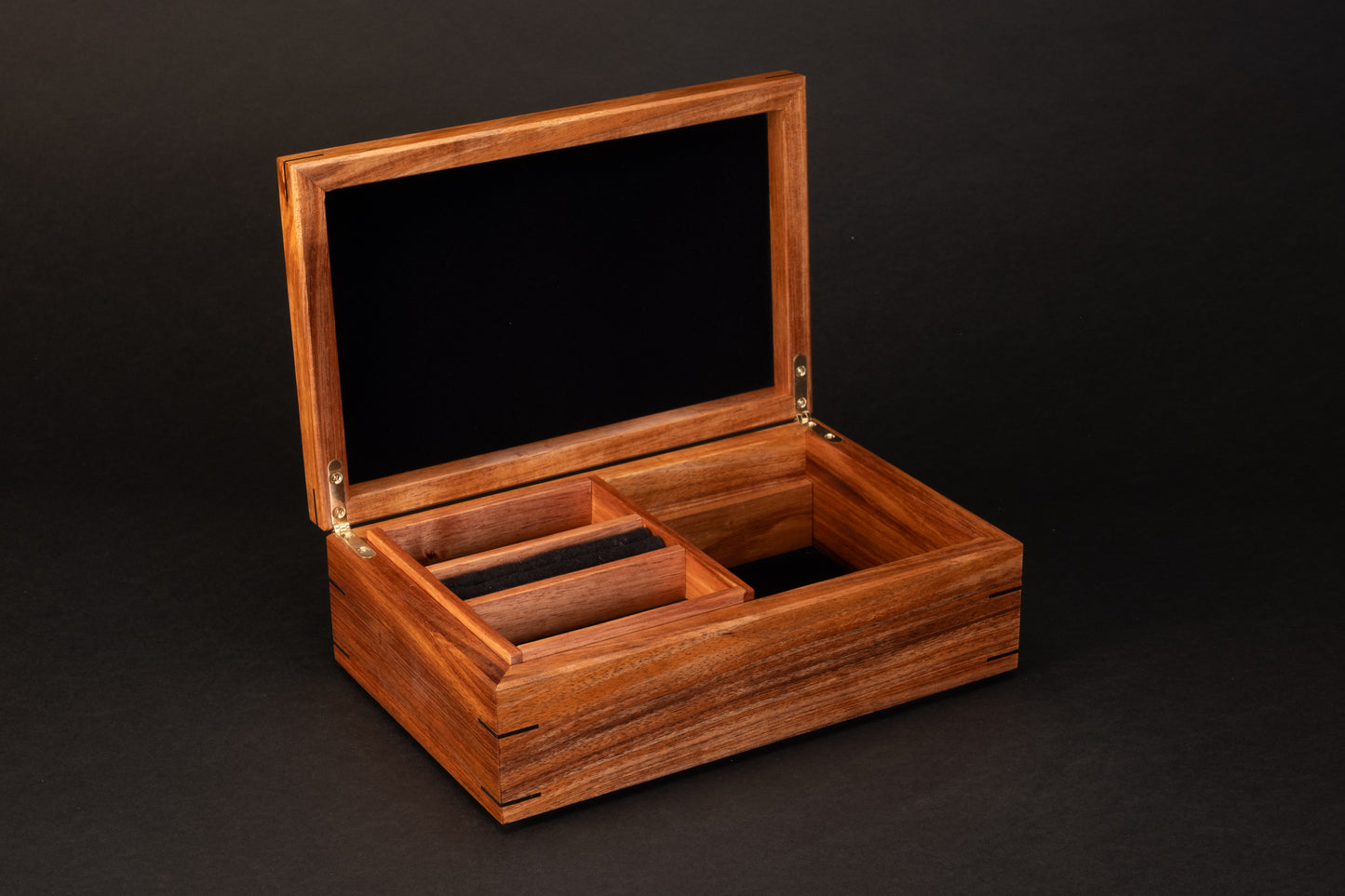 Step Lid Box - Tiger Myrtle - With insert tray