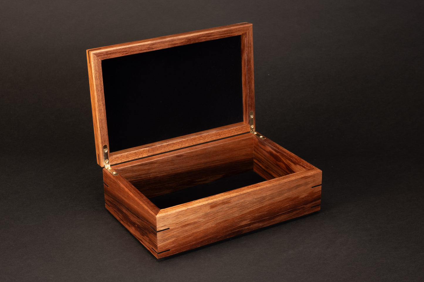 Step Lid Box - Fiddleback Blackwood - (No insert tray)