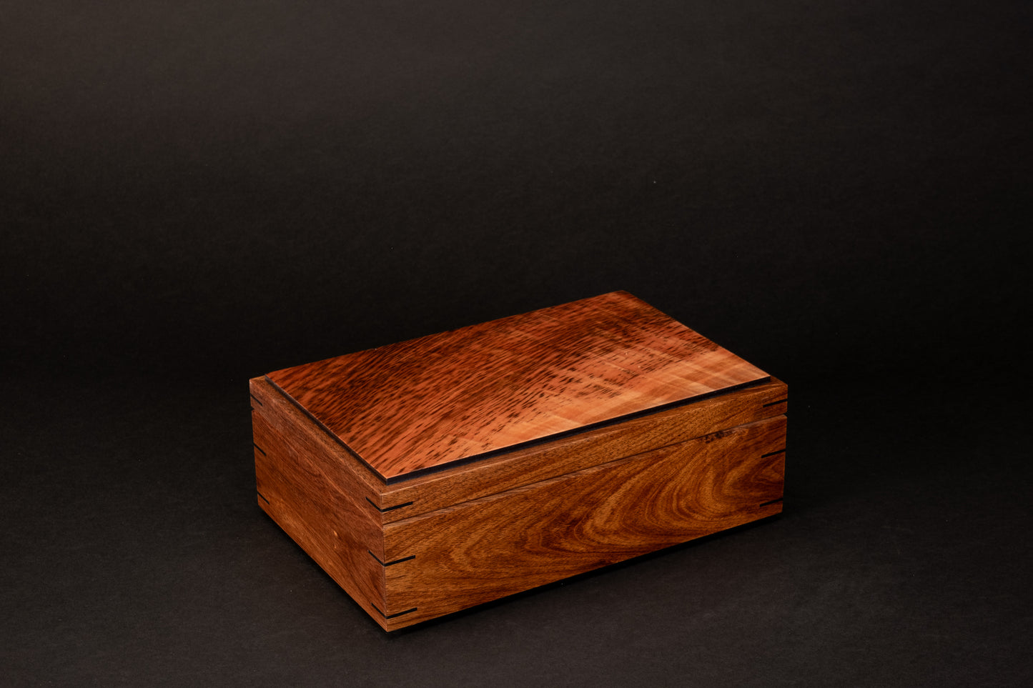 Step Lid Box - Tiger Myrtle - (No insert Tray)