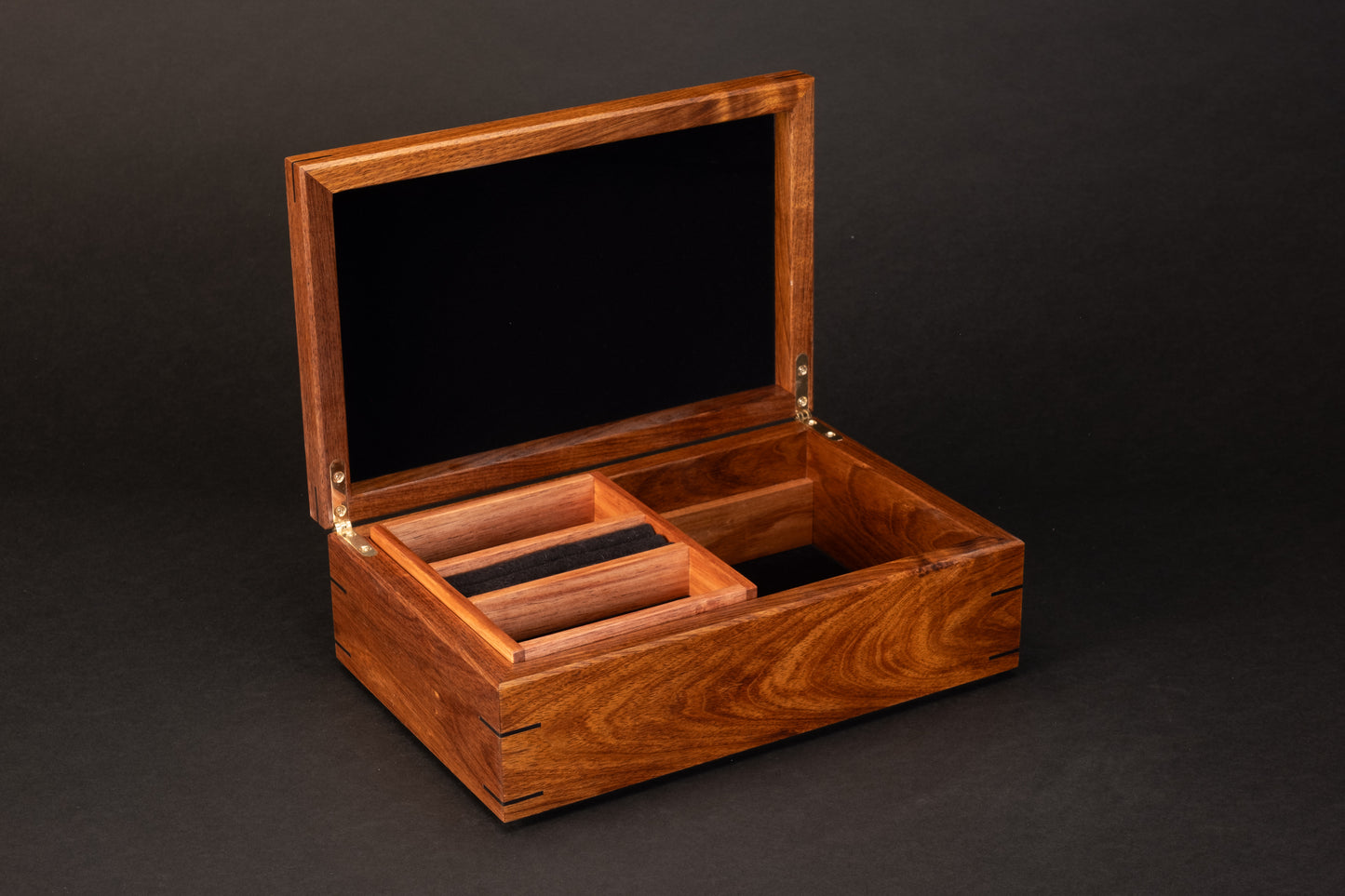 Step Lid Box - Tiger Myrtle - With insert tray