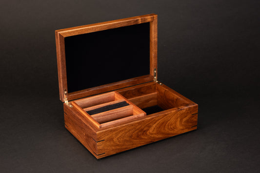 Step Lid Box - Tiger Myrtle - With insert tray