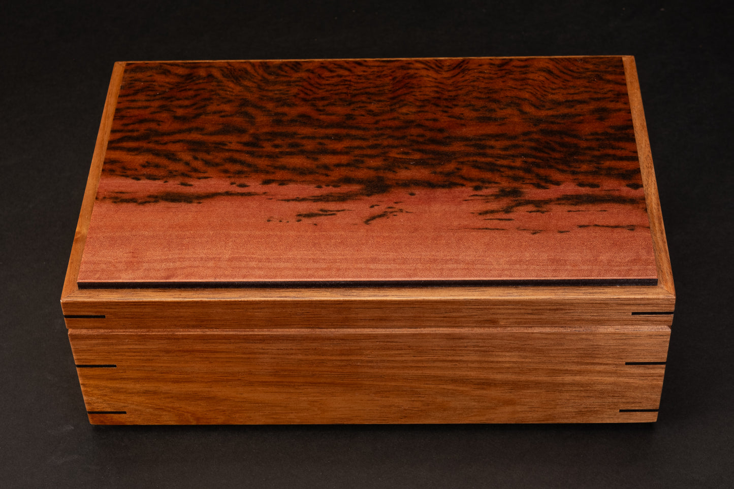 Step Lid Box - Tiger Myrtle - (No insert Tray)