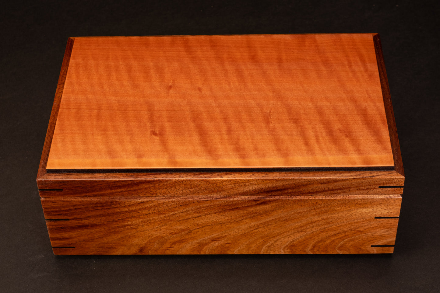 Step Lid Box - Quilted Myrtle - (No insert Tray)