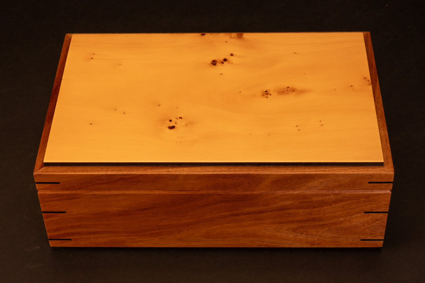Step Lid Box - Birdseye Huon Pine - (No insert tray)