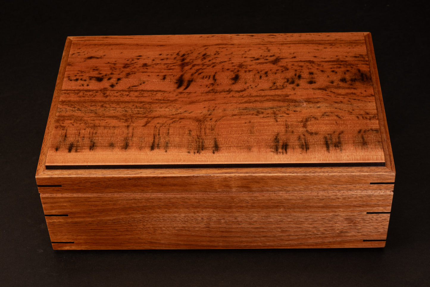 Step Lid Box - Tiger Myrtle - (No insert Tray)