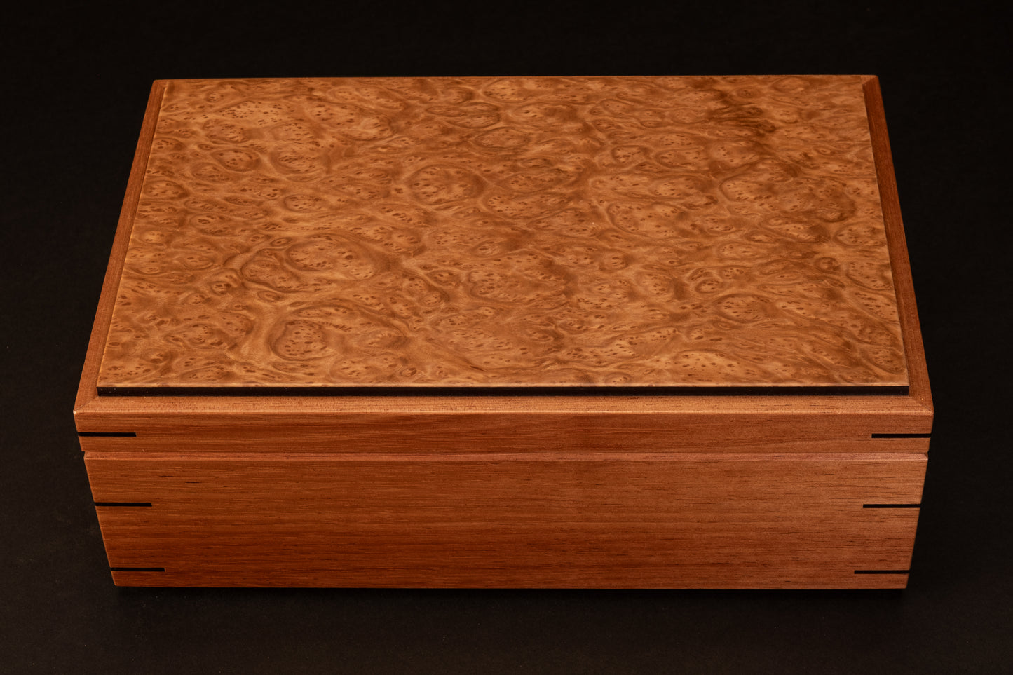 Step Lid Box - Burl Eucalypt - (No insert tray)