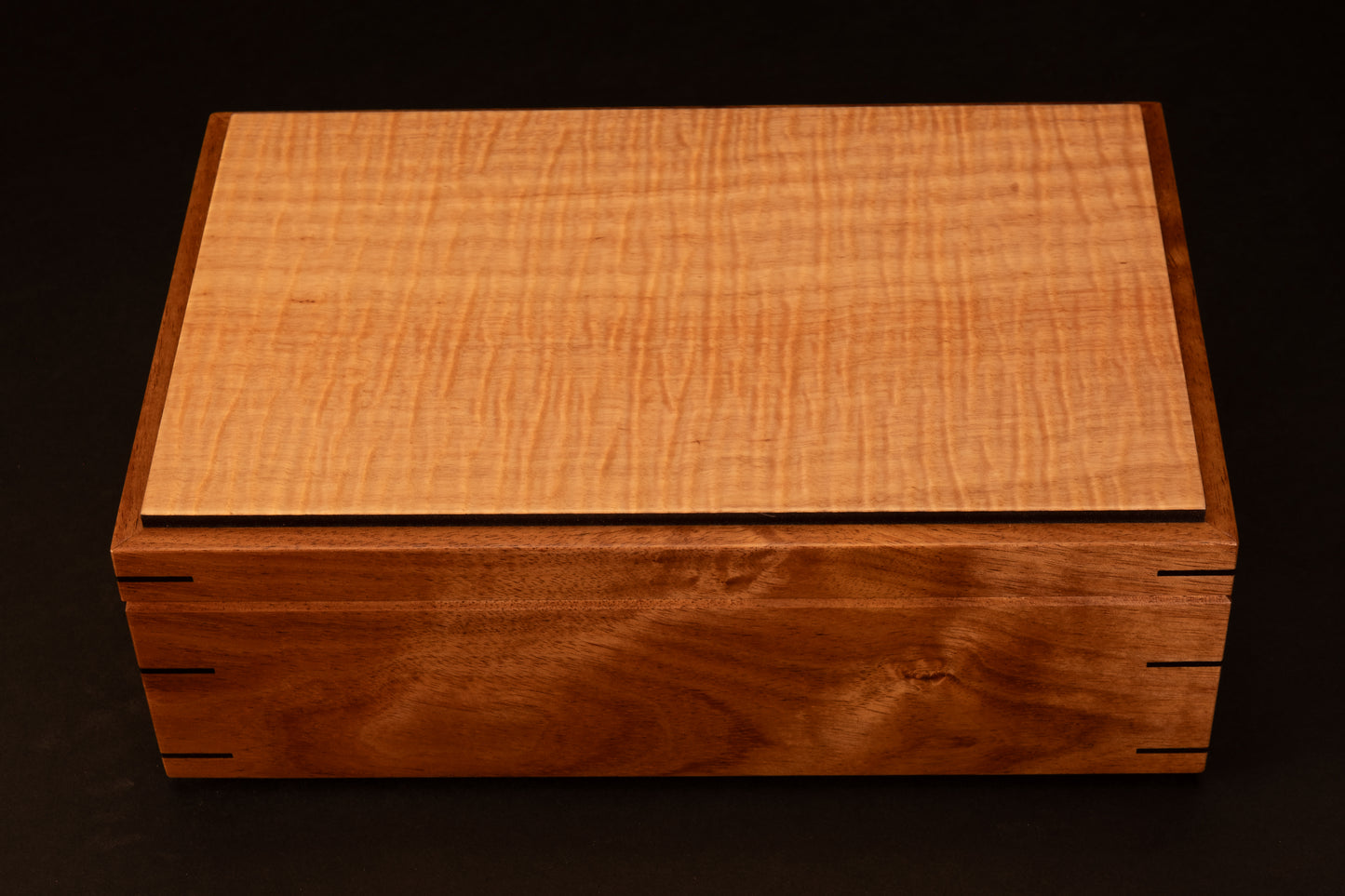 Step Lid Box - Fiddleback Eucalypt - (No insert tray)