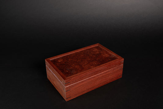 Classic Box with Tray -  Jarrah with Jarrah Burl