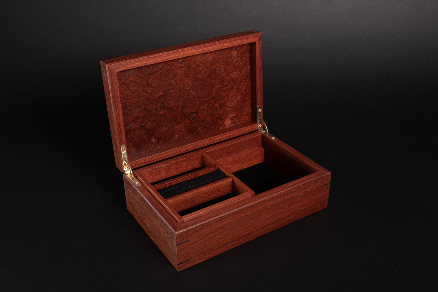 Classic Box with Tray -  Jarrah with Jarrah Burl