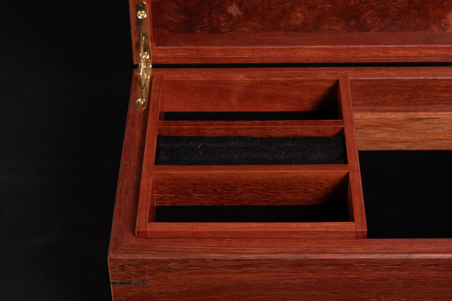 Classic Box with Tray -  Jarrah with Jarrah Burl