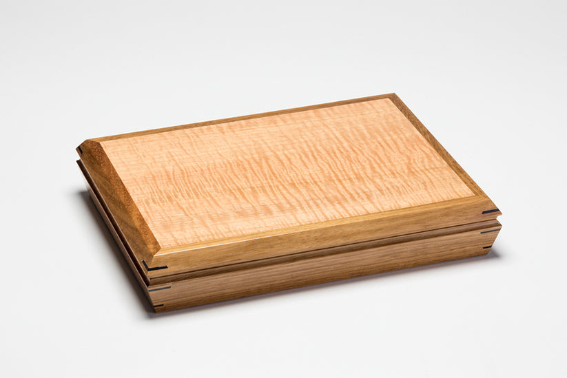 Angle Side Box - Fiddleback Eucalypt – Handmade Boxes