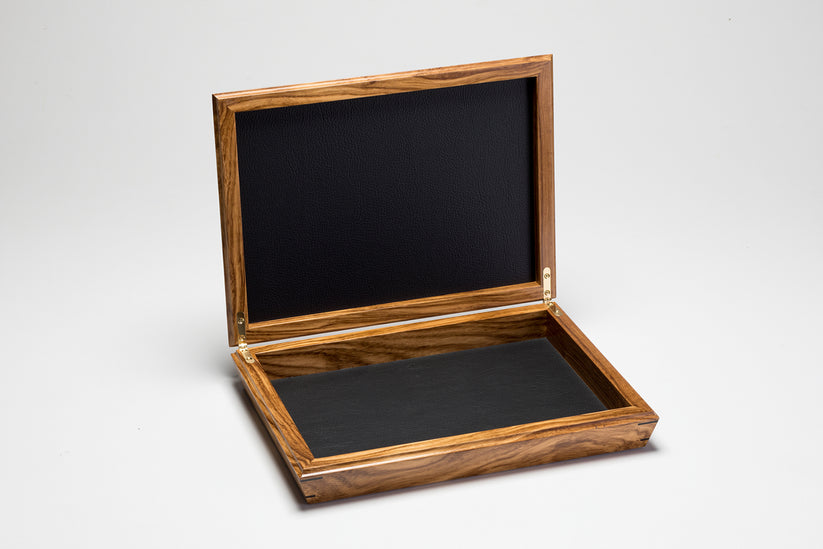 Angle Side Box -Silky Oak – Handmade Boxes