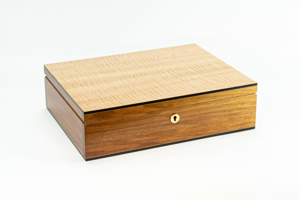 Timber Document Box Document Box - Fiddleback Ash – Handmade Boxes